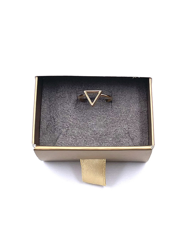 انگشتر مینیمال آگرین هماتیت گلد Hematite Gold کد 132096