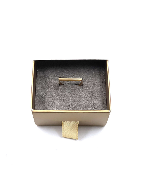 انگشتر مینیمال آماندا هماتیت گلد Hematite Gold کد 132104