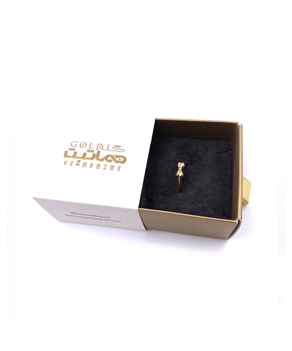 انگشتر مینیمال مانلی هماتیت گلد Hematite Gold کد 130947