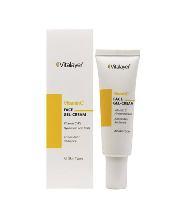 کرم ژل صورت ویتالیر Vitalayer حاوی ویتامین C حجم 30 میلی لیتر