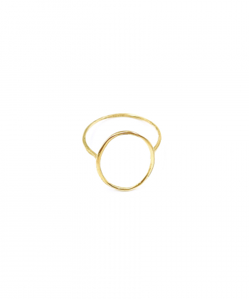 انگشتر مینیمال فلورا هماتیت گلد Hematite Gold کد 131190