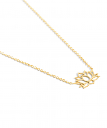گردنبند طلا لوتوس کوچک پرسته Parasteh کد wn1509