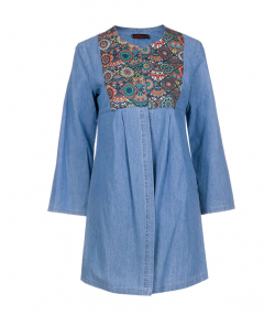 مانتو زنانه جین همامدا Homa Moda