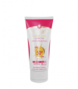 کرم ضد آفتاب و ضد چروک +SPF50 سان سیف Sun Safe وزن 50 گرم