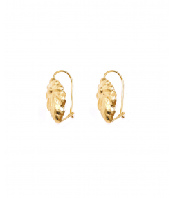 گوشواره کلیپسی برگ هماتیت گلد Hematite Gold کد 131456