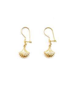 گوشواره کلیپسی صدف هماتیت گلد Hematite Gold کد 131574