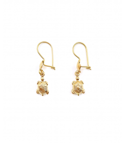 گوشواره کلیپسی لاکپشت هماتیت گلد Hematite Gold کد 131575