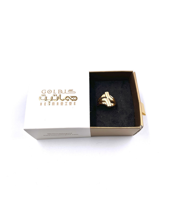 انگشتر ریحان دلوین هماتیت گلد Hematite Gold کد 131613