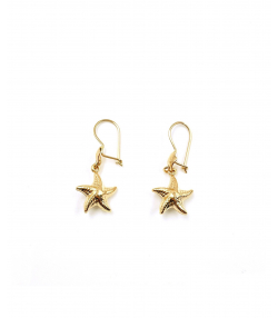 گوشواره کلیپسی ستاره دریایی هماتیت گلد Hematite Gold کد 131640