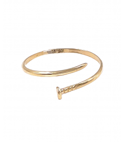 انگشتر مینیمال میخی هماتیت گلد Hematite Gold کد 132082