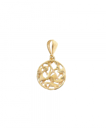 پلاک باروک دایره ای هماتیت گلد Hematite Gold کد 131733