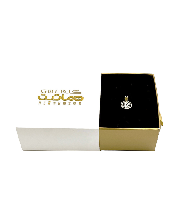 پلاک لیزری حرف R هماتیت گلد Hematite Gold کد 131903