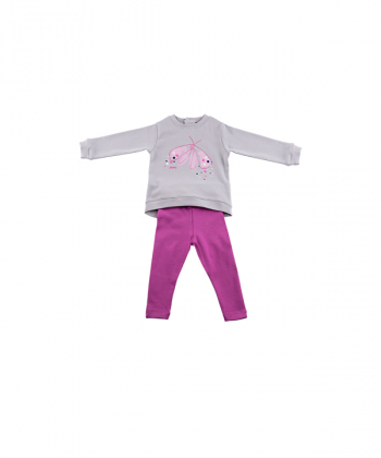 بلوز شلوار دخترانه پیانو Piano مدل پروانه