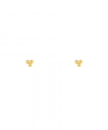 گوشواره طلا مثلث توپی پرسته Parasteh کد 92640