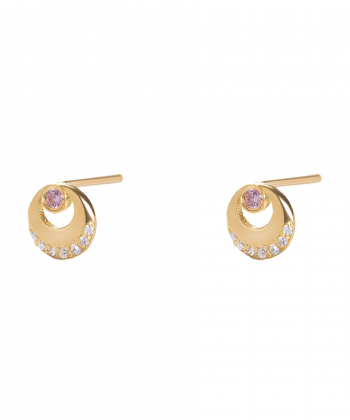 گوشواره طلا نگین دار آیسن پرسته Parasteh کد 165230