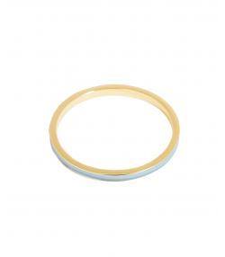 انگشتر طلا مینا کاری ژانین آبی فیروزه ای پرسته Parasteh کد 488980