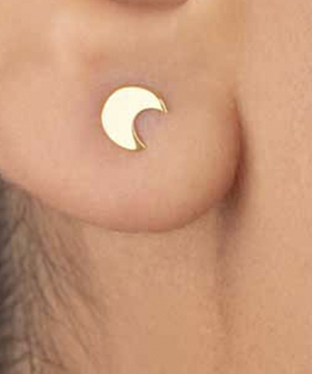 گوشواره طلا ماه کوچک پرسته Parasteh کد 56834