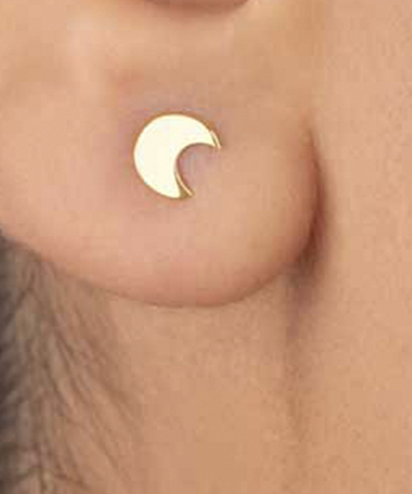 گوشواره طلا ماه کوچک پرسته Parasteh کد 56834