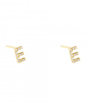 گوشواره طلا حرف E پرسته Parasteh کد 489040