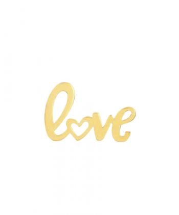 گوشواره طلا تک لنگه ای Love پرسته Parasteh کد 121600