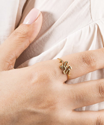 انگشتر طلا مار پرسته Parasteh کد 491359