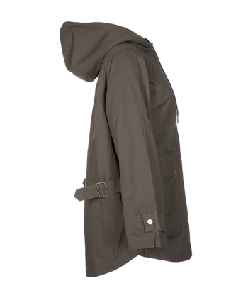 کاپشن زنانه کلاه دار جین وست Jeanswest