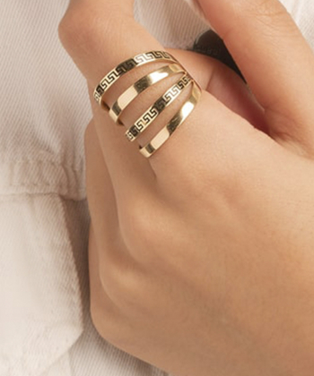 انگشتر طلا ورساچه پرسته Parasteh کد 495642