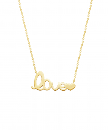 گردنبند طلا Love پرسته Parasteh کد 17408