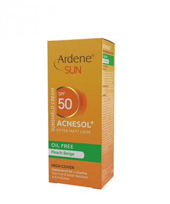 کرم ضد آفتاب فاقد چربی 50 SPF رنگ بژ هلویی آردن Ardene مدل Acnesol وزن 50 گرم