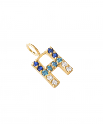 آویز طلا نگین دار حرف H پرسته Parasteh کد 168921