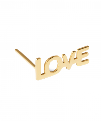 گوشواره تک لنگه طلا Love پرسته Parasteh کد 205772