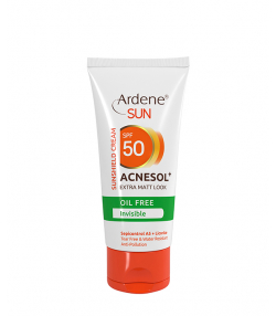 کرم ضد آفتاب فاقد چربی 50 SPF بی رنگ آردن Ardene مدل +Acnesol وزن 50 گرم
