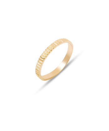 انگشتر طلا شیار دار پرسته Parasteh کد 473133