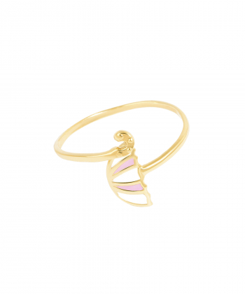 انگشتر طلا مینا کاری چتر پرسته Parasteh کد 488452