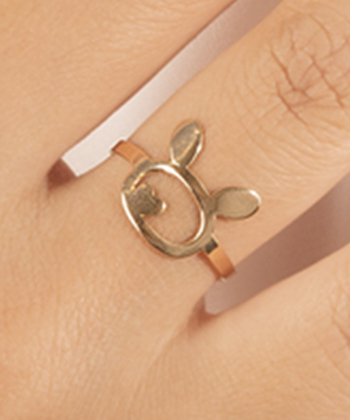 انگشتر طلا خرگوش پرسته Parasteh کد 486450