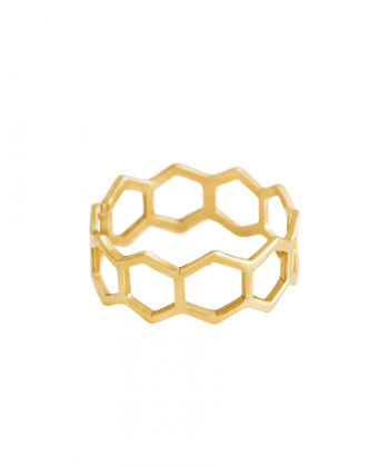 انگشتر طلا هگزاگون پرسته Parasteh کد 22427