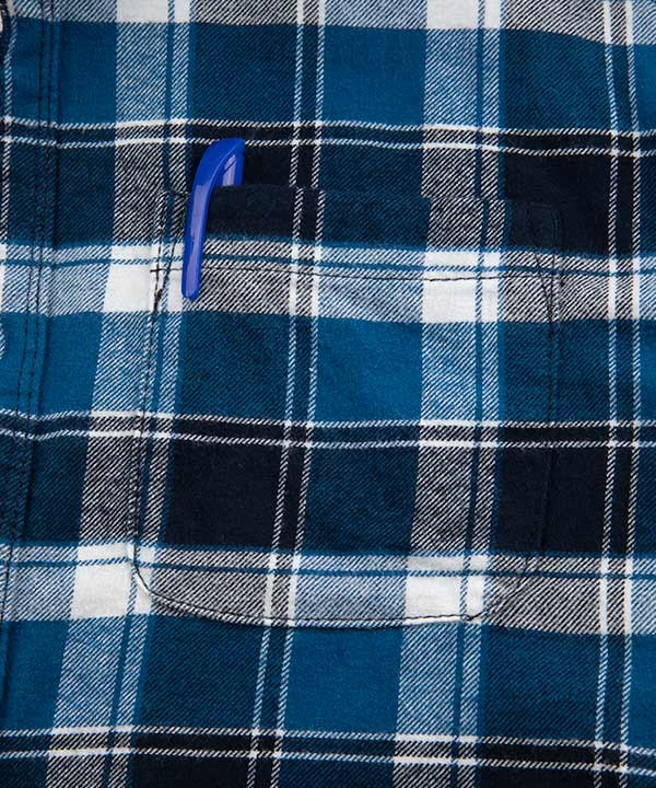 پیراهن آستین بلند چهارخانه آبی و مشکی Jeanswest