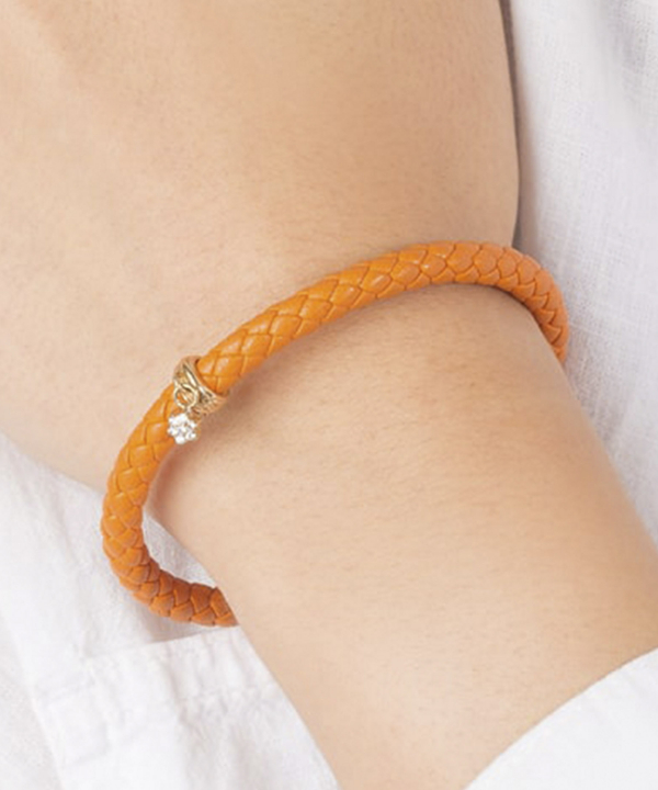 دستبند طلا چرمی پاندورا فلاور پرسته Parasteh کد 484682