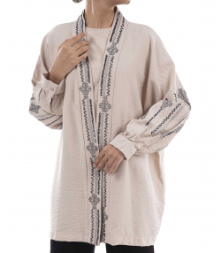 مانتو  کوتاه زنانه  مدل AM-BLU-B10989N
