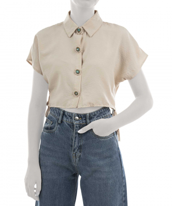 شومیز آستین کوتاه زنانه بلونیل مدل B10727N