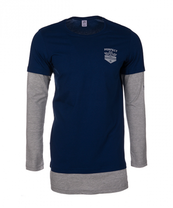 تیشرت آستین بلند یقه گرد مردانه جامه پوش آرا JPA