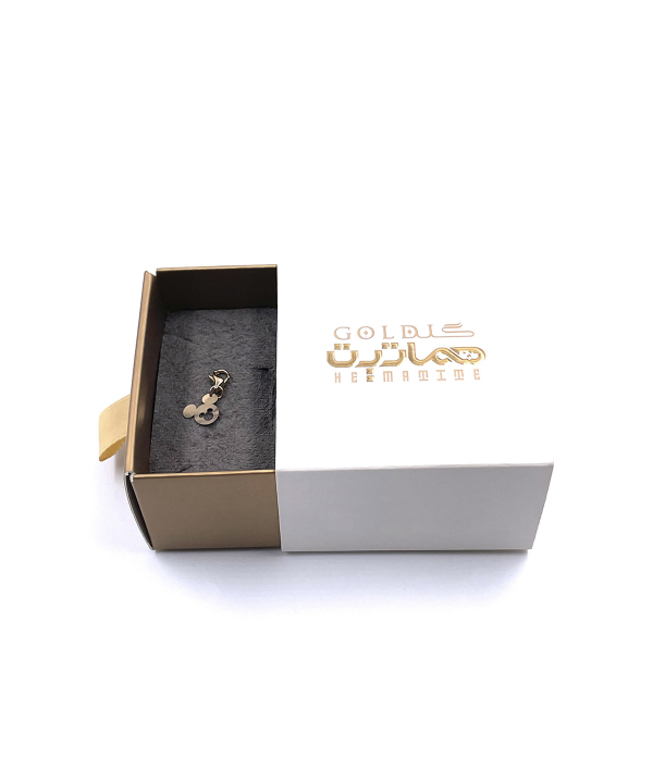 آویز قفل میکی موس هماتیت گلد Hematite Gold کد132181