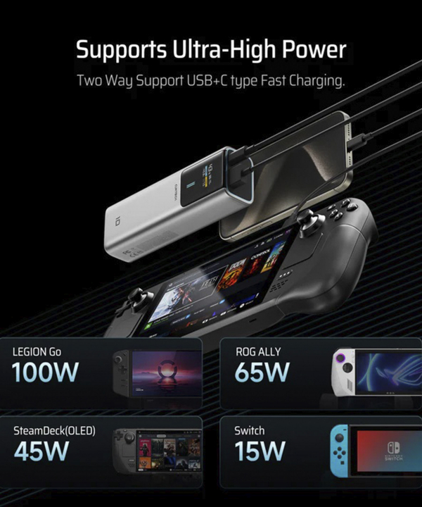 پاوربانک 150 وات 10000 میلی‌آمپر PB100P کاکتک مدل CUKTECH 10 Power Bank 10000mAh 150W MAX