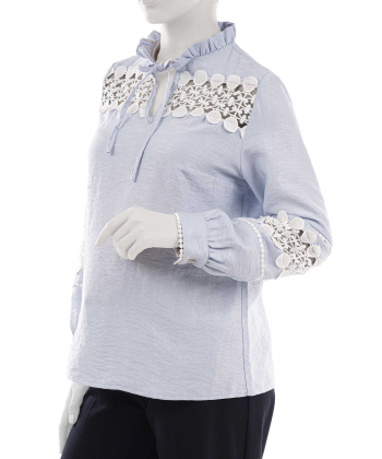 بلوز آستین بلند زنانه برنس مدل شبنم