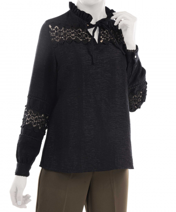 بلوز آستین بلند زنانه برنس مدل شبنم