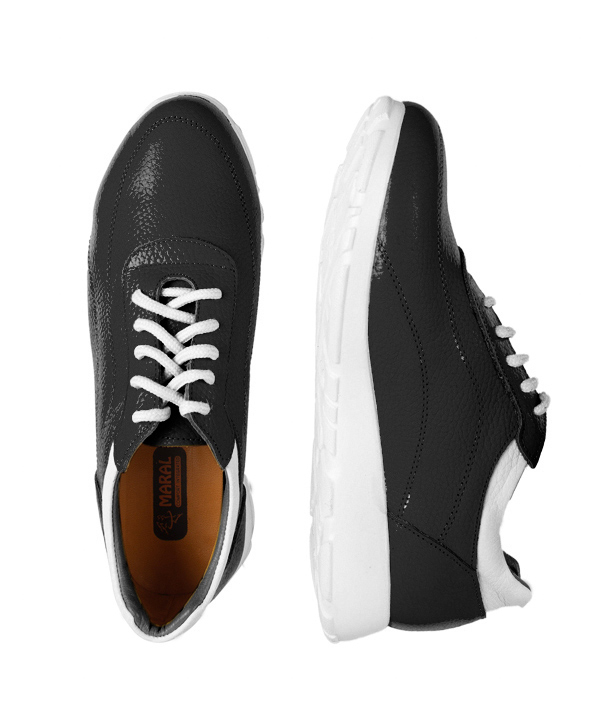 کفش کتانی زنانه چرم گاوی مارال  Maral Leather مدل 111