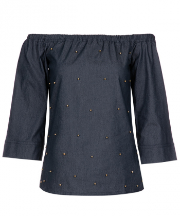 بلوز زنانه آف شولدرز آستین سه ربع آر ان اس RNS