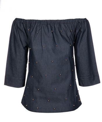 بلوز زنانه آف شولدرز آستین سه ربع آر ان اس RNS