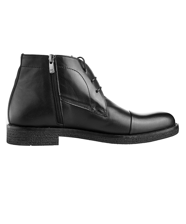 نیم بوت مردانه بنددار چرم مشهد Mashad Leather مدل J6008