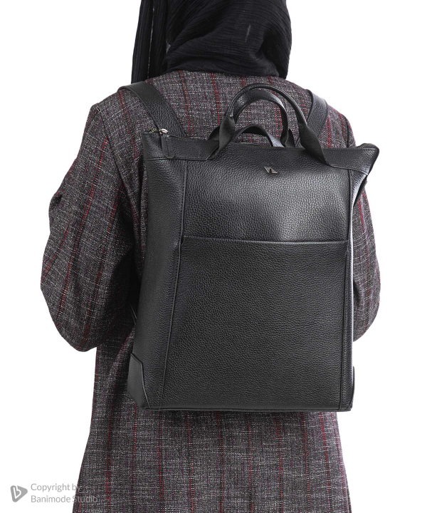 کوله پشتی چرم طبیعی زنانه چرم مشهد Mashad Leather مدل V5004